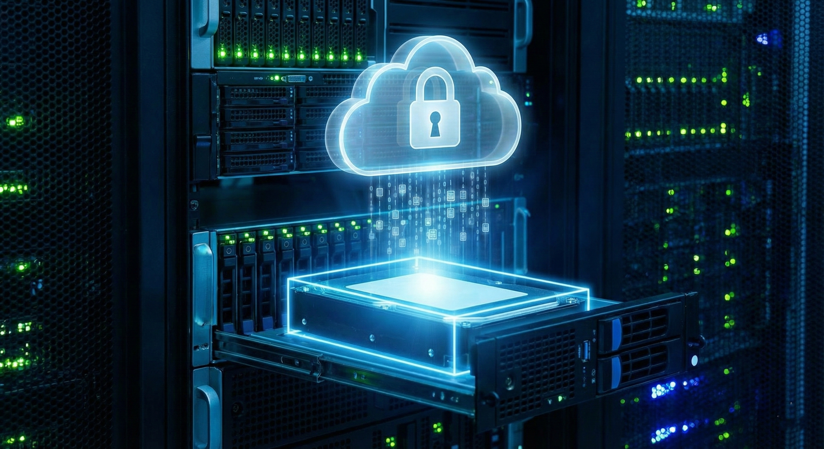ServiceSnapp Data Vault interface showing secure data backup and management